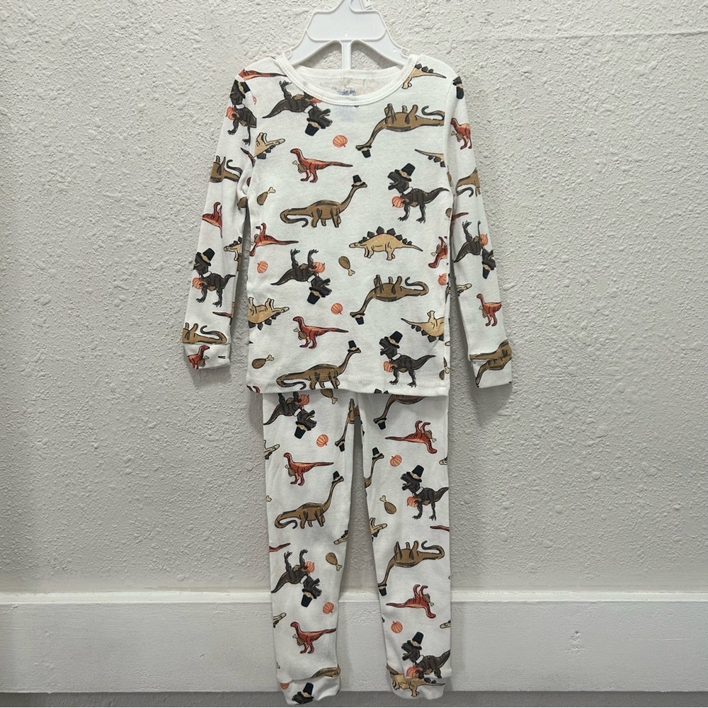 Cutie Pie Dreamers Thanksgiving Dinosaurs Pajamas 24M
